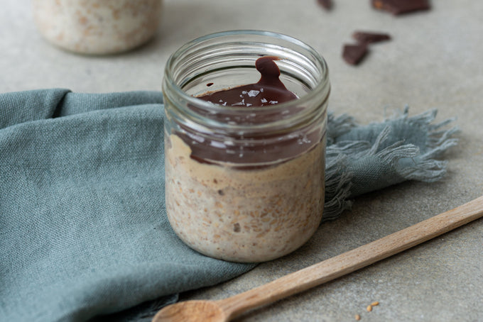 Erdnuss Schoko Overnight Oats