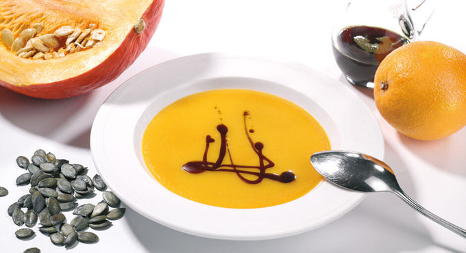 Cremige Hokkaido-Kürbissuppe