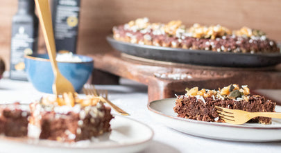 Rote Bete-Apfel-Tarte mit Dr. Budwig Braten & Backen