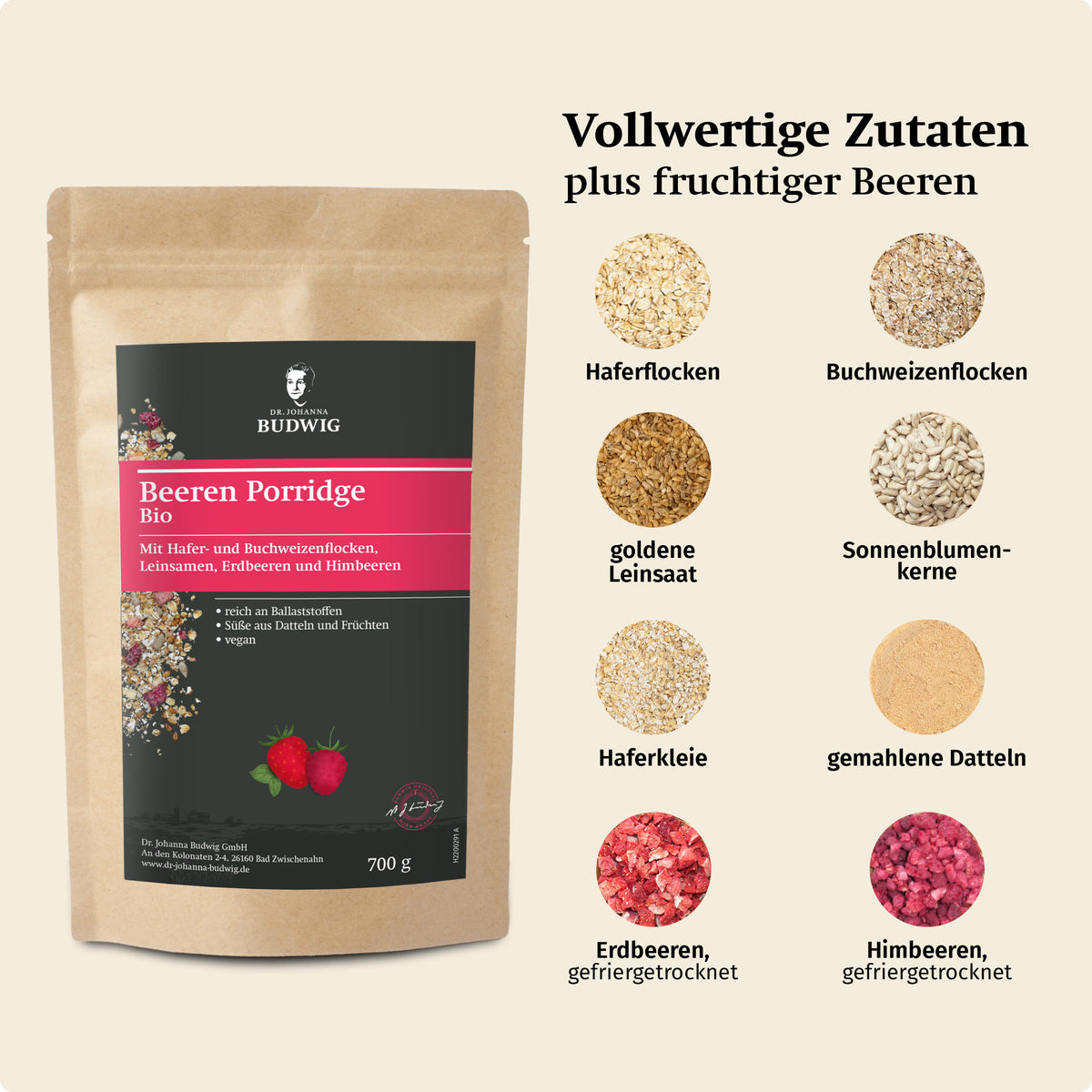 Beeren Porridge Paket XL
