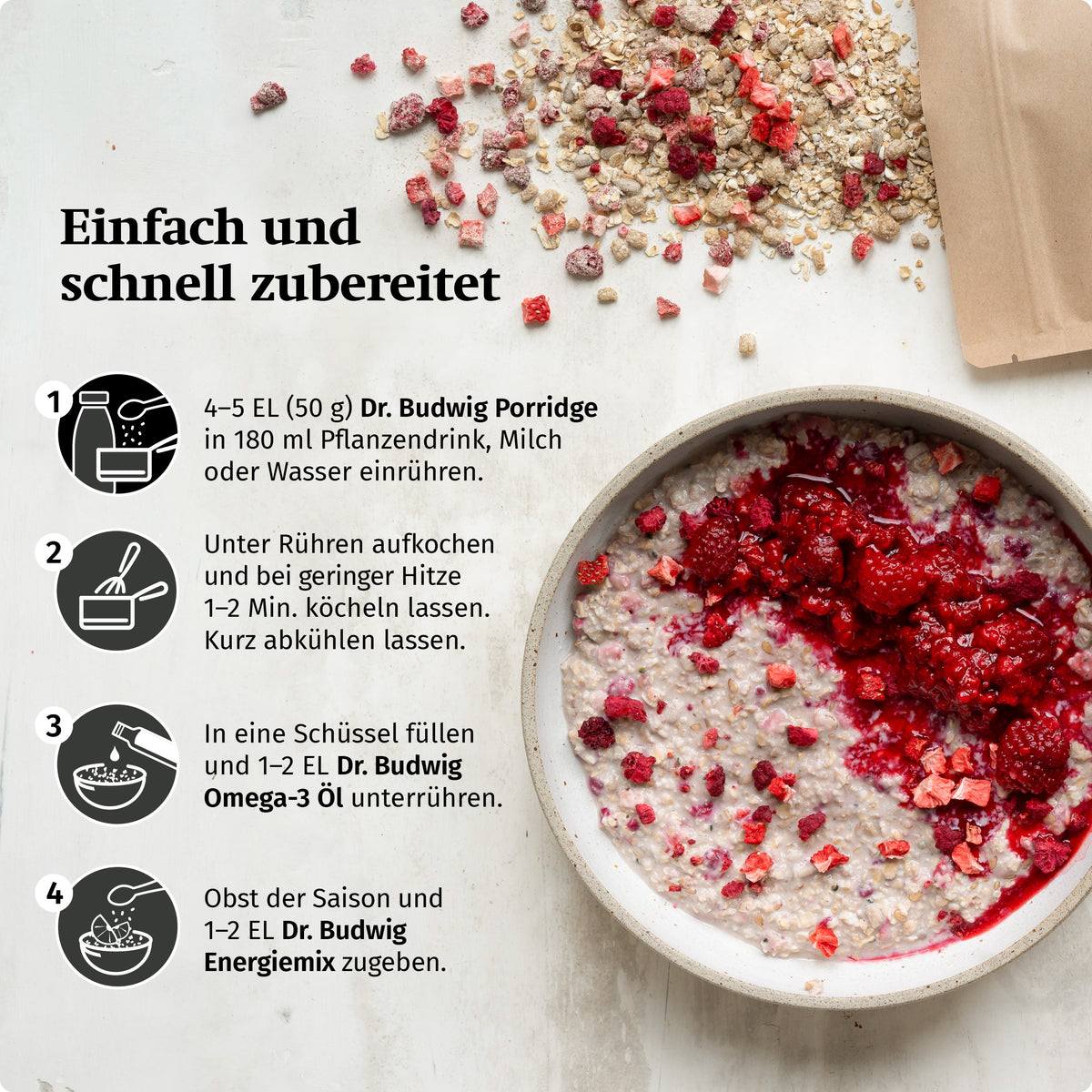 Beeren Porridge Paket XL
