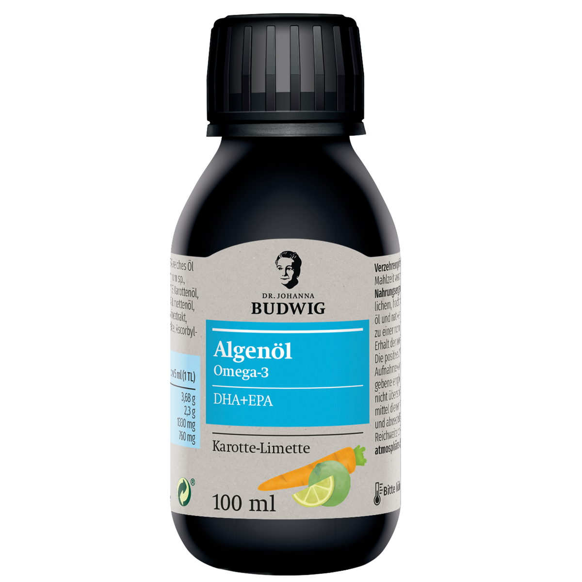 Omega-3 Algenöl Karotte-Limette