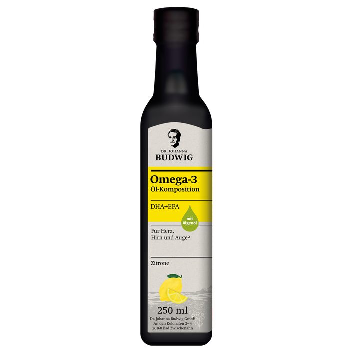 Omega-3 DHA+EPA Öl Zitrone