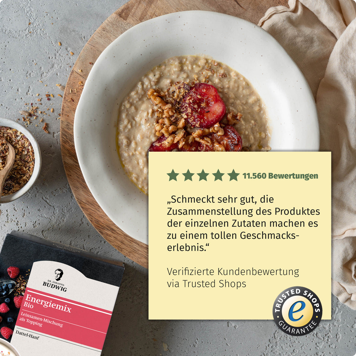 Energiemix Dattel-Hanf